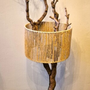 Seringen lamp met lage kap