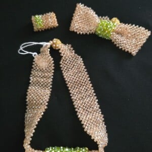 Set golden/green elegance