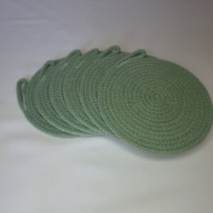 Set katoenen onderzetters (6 stuks)