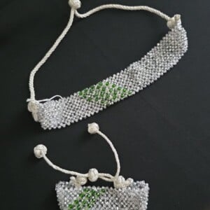 Set silver/green
