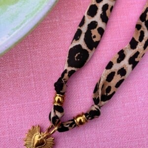 Stof ketting van panterstof