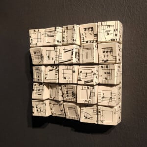 Kunstobject - Symfonie - papier - zwart wit