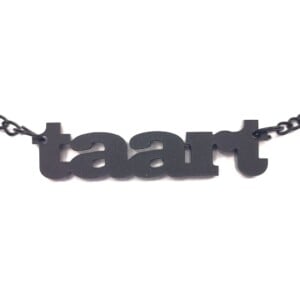 Taart! naamketting (z)