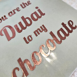 Tegeltje - Dubai Chocolate