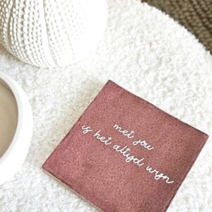 Tegeltje - Met jou is het altijd wijn