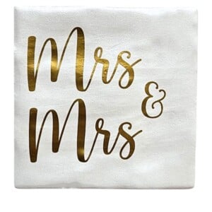 Tegeltje - Mrs & Mrs