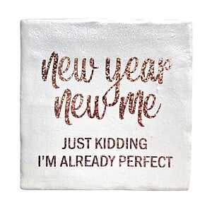 Tegeltje - New Year, New Me