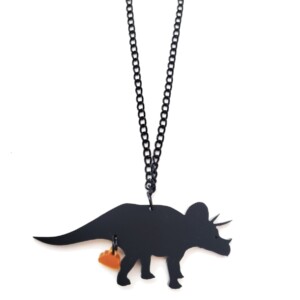 The Golden Turd ketting (triceratops)