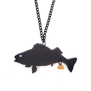 The Golden Turd ketting (vis) glitter