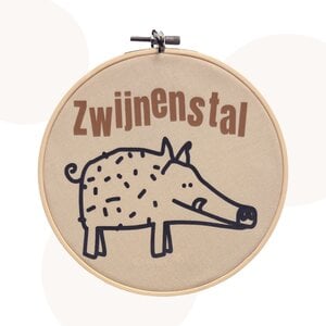 Wandhanger Zwijnenstal | Beige