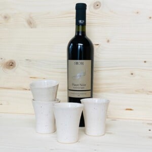 Handgemaakt keramiek, wijnglazen