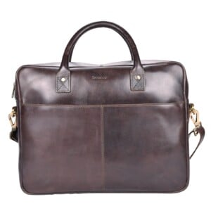 Beocca Leren laptoptas Mason Donkerbruin 15"