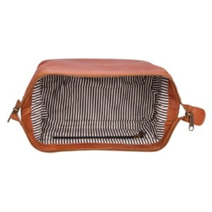 Beocca Leren toilettas Miles Cognac