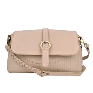 Beocca leren schoudertas Lua Beige