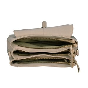 Beocca leren schoudertas Lua Beige