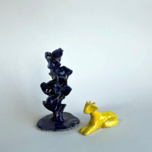 Boom en Geit sculptuur