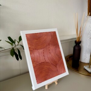 Copper Waves – Textured Art Canvas