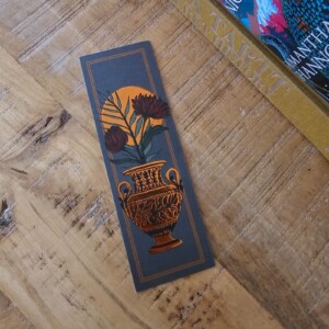 Griekse vaas - boekenlegger met bronsfolie