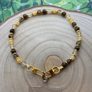 Handgemaakt telefoonkoord met kralen - HG10004