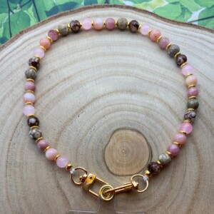 Handgemaakt telefoonkoord met kralen - HG30017