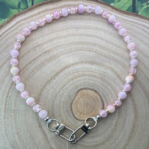 Handgemaakt telefoonkoord met kralen - HZ30043