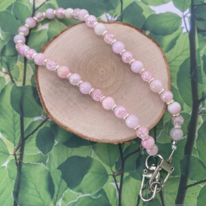 Handgemaakt telefoonkoord met kralen - HZ30043