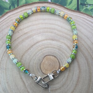 Handgemaakt telefoonkoord met kralen - HZ70057