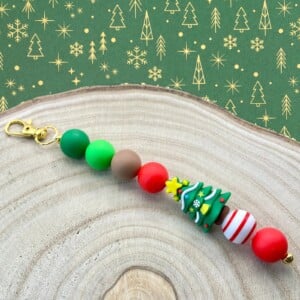 Kerst bag charm handgemaakt - KGB116