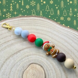 Kerst bag charm handgemaakt - KGM122