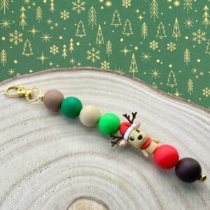 Kerst bag charm handgemaakt - KGR141