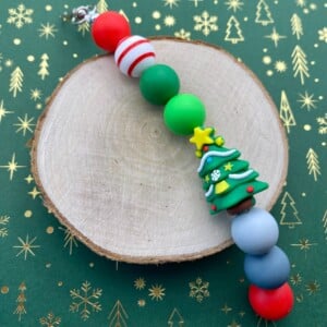 Kerst bag charm handgemaakt - KZB118