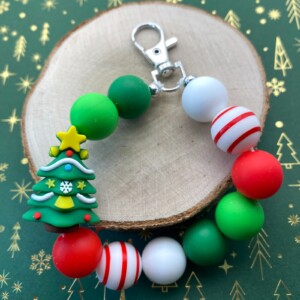 Kerst bag charm handgemaakt - KZG114
