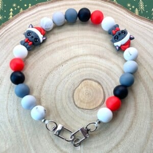 Kerst telefoonkoord handgemaakt - KPZ108