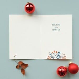 Kerstkaart Mistletoe