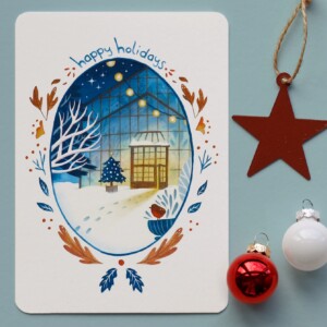 Kerstkaart Tropische Kas