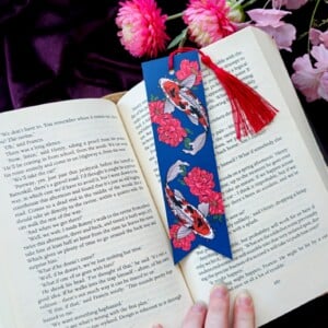 Koi vissen - boekenlegger met kwastje