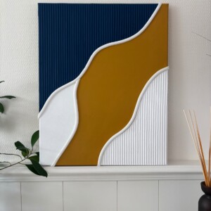 Blauw & Mosterd - Textured Art
