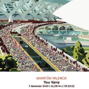 Valencia Marathon Art Print