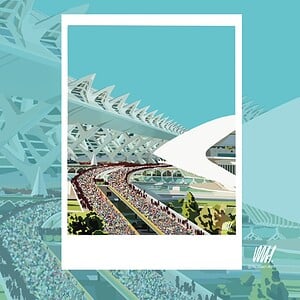 Valencia Marathon Art Print