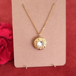 Vintage knoop kettinkje | Mid Century Glamour | 1960s