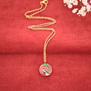 Vintage knoop kettinkje | Retro Colours | 1970s