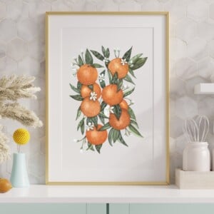Wall art - A4 - Oranges