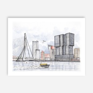 Aquarel De Rotterdam