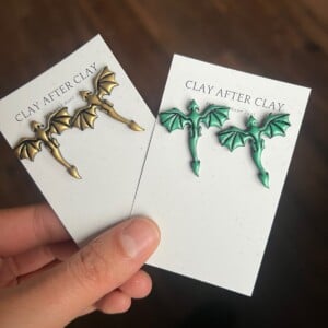 Draak oorbellen stekers