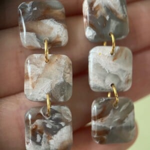 Faux steen oorbellen