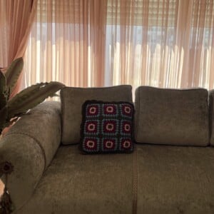 Gehaakt Granny Square kussenhoes