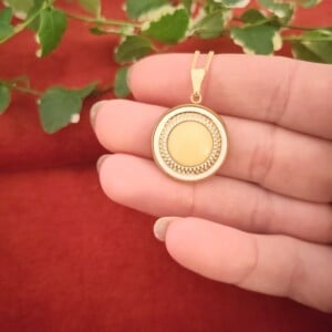 Gouden ketting met vintage hanger | mid century glamour | 1960s