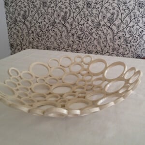 Handgemaakte schaal keramiek (open), gesigneerd en genummerd(Ø 40 cm) Nicolaas Maathuis (NIC-O)