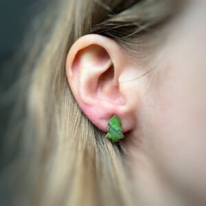 Kerstboom oorbellen stekers