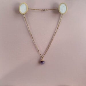 Ketting met edelsteen zwarte toermalijn